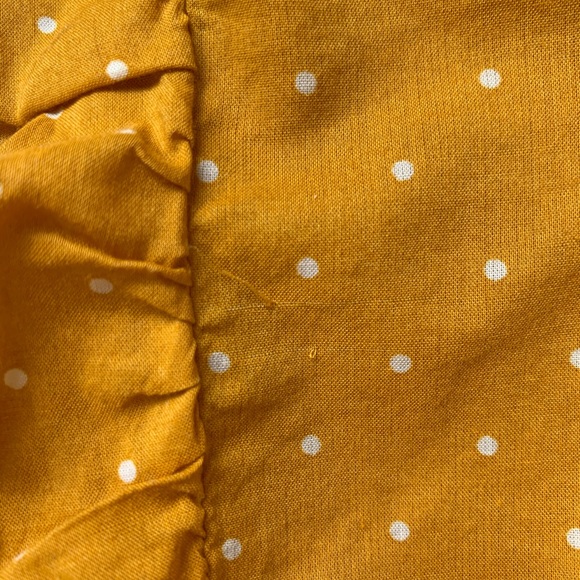 MADEWELL Side-Tie Ruffle Peplum Top in Polka Dot - Picture 4 of 8